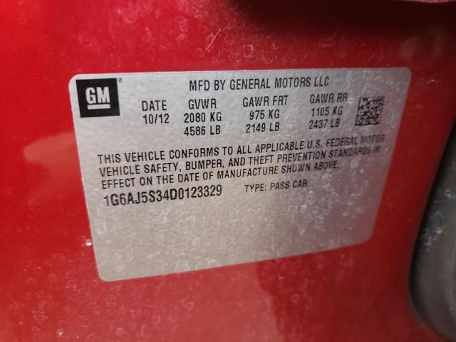Photo 10 from auction – 2013 CADILLAC ATS PERFOR with VIN 1G6AJ5S34D0123329