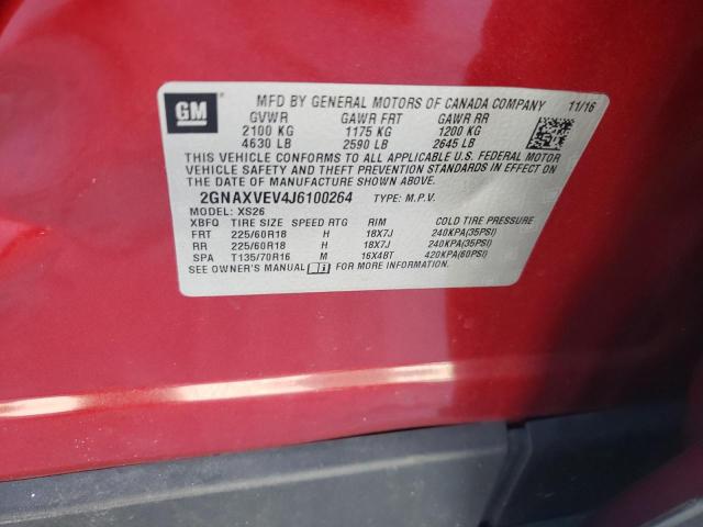 Photo 10 from auction – 2018 CHEVROLET EQUINOX PR with VIN 2GNAXVEV4J6100264