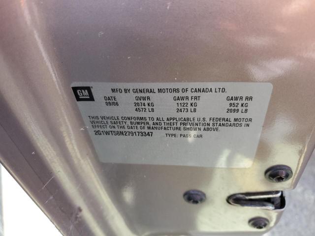 Foto 10 de la subasta – 2007 CHEVROLET IMPALA LT con VIN 2G1WT58N279173347