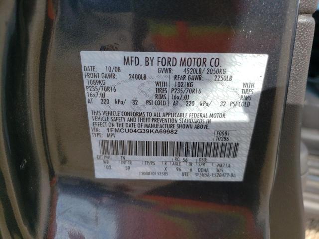 Photo 10 from auction – 2009 FORD ESCAPE LIM with VIN 1FMCU04G39KA69982