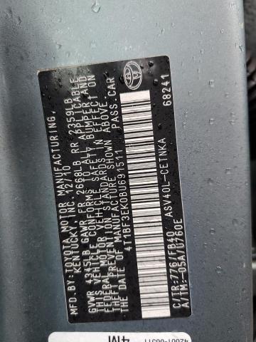 Photo 10 from auction – 2011 TOYOTA CAMRY BASE with VIN 4T1BF3EK0BU691511