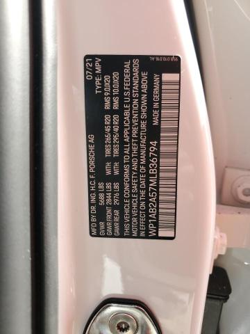 Photo 10 from auction – 2021 PORSCHE MACAN S with VIN WP1AB2A57MLB36794