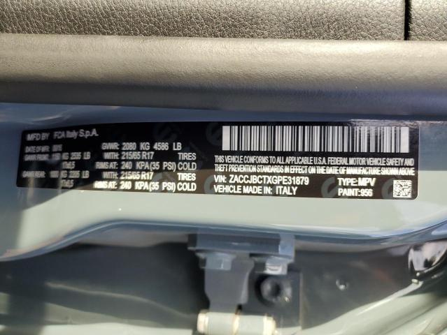Photo 10 from auction – 2016 JEEP RENEGADE T with VIN ZACCJBCTXGPE31879