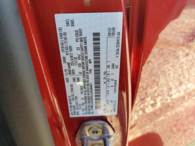 Photo 10 from auction – 2020 FORD ESCAPE SE with VIN 1FMCU0G65LUA24427