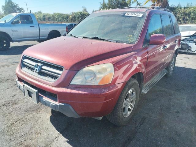 Photo 2 from auction – 2003 HONDA PILOT EXL with VIN 2HKYF18563H512893