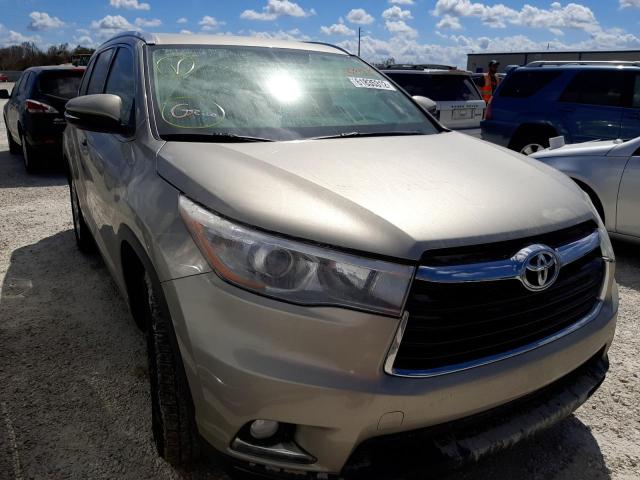 TOYOTA HIGHLANDER 2014 with VIN 5TDYKRFH5ES012776 - Photo from auction