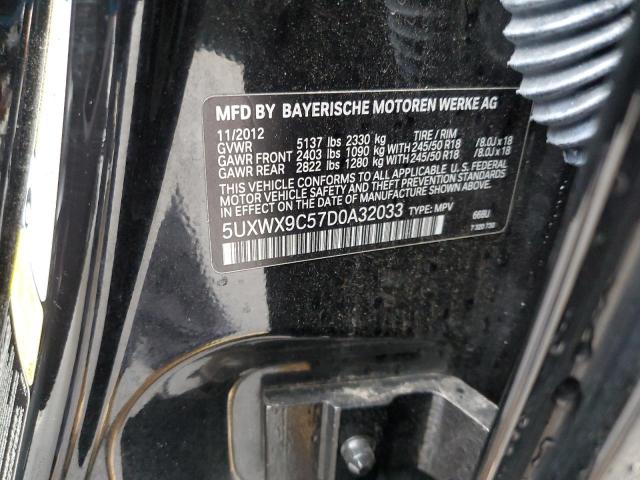 Photo 10 from auction – 2013 BMW X3 XDRIVE2 with VIN 5UXWX9C57D0A32033
