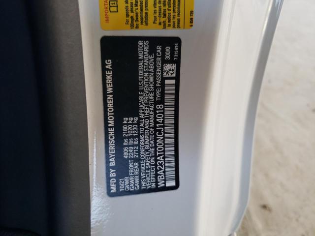 Photo 10 from auction – 2022 BMW 430I with VIN WBA23AT00NCJ14018