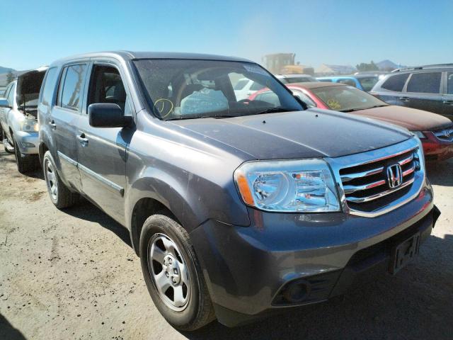 HONDA PILOT LX 2015 with VIN 5FNYF3H28FB009046 - Photo from auction