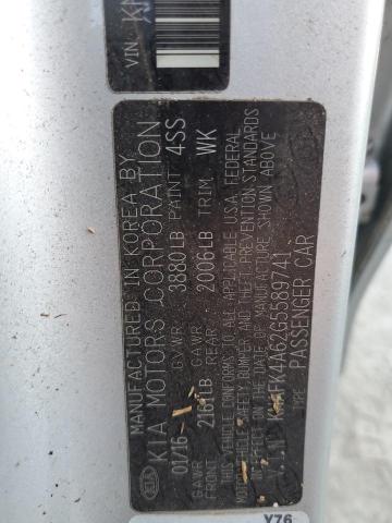 Photo 10 from auction – 2016 KIA FORTE LX with VIN KNAFK4A62G5589741