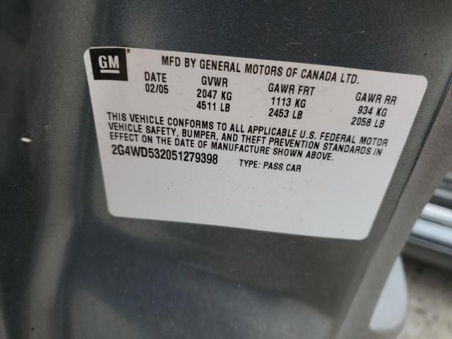 Photo 10 from auction – 2005 BUICK LACROSSE with VIN 2G4WD532051279398