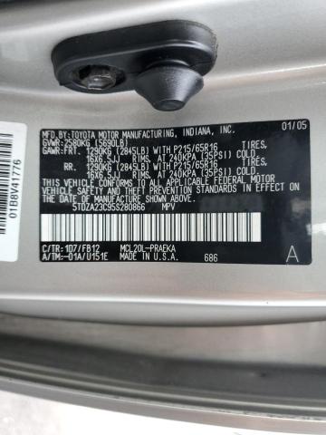 Photo 10 from auction – 2005 TOYOTA SIENNA CE with VIN 5TDZA23C95S280866
