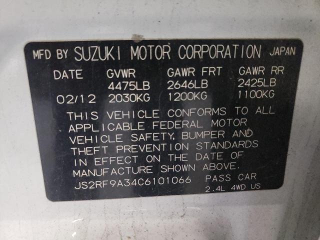 Photo 10 from auction – 2012 SUZUKI KIZASHI SE with VIN JS2RF9A34C6101066