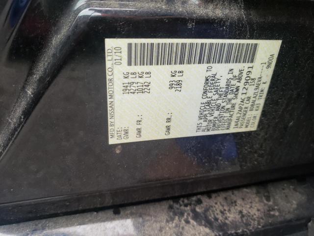Photo 10 from auction – 2010 NISSAN ALTIMA BAS with VIN 1N4AL2AP2AC129091