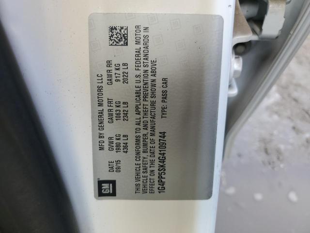 Photo 10 from auction – 2016 BUICK VERANO with VIN 1G4PP5SK4G4109744