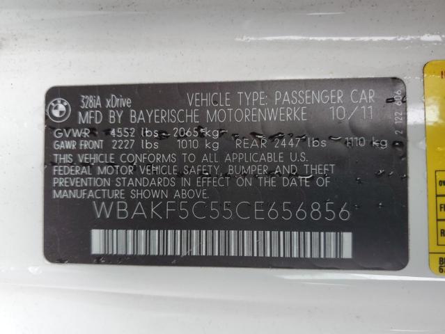 Photo 10 from auction – 2012 BMW 328 XI SUL with VIN WBAKF5C55CE656856