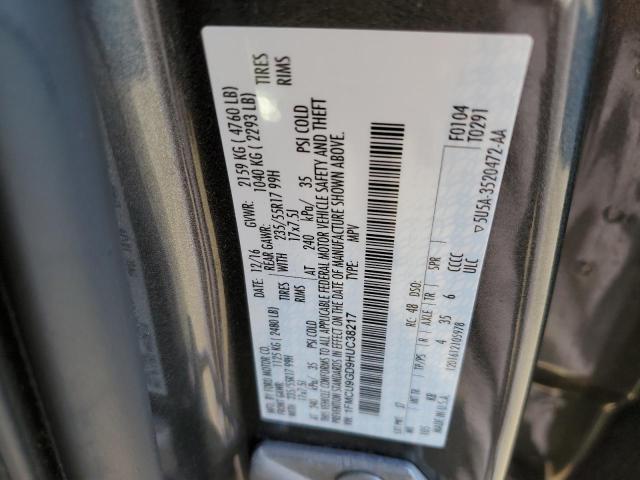 Photo 10 from auction – 2017 FORD ESCAPE SE with VIN 1FMCU9GD9HUC38217