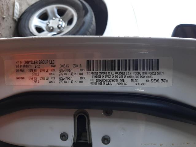 Photo 10 from auction – 2012 DODGE RAM 1500 S with VIN 1C6RD6KP8CS232242