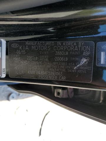 Photo 10 from auction – 2015 KIA FORTE LX with VIN KNAFX4A6XF5397063