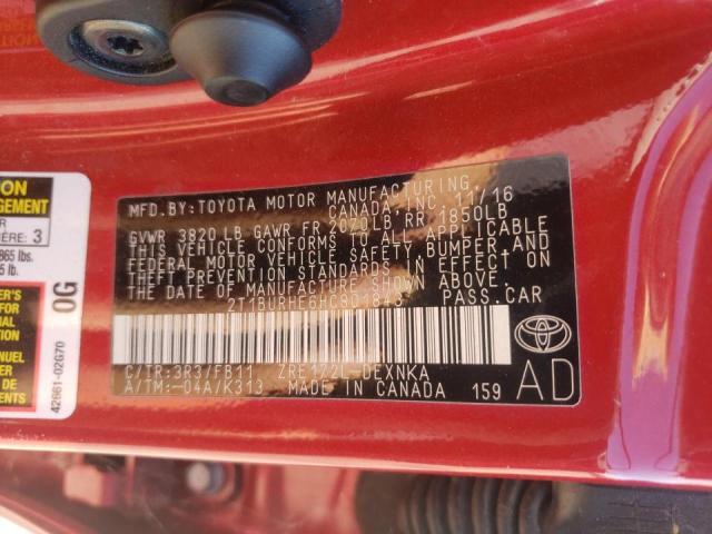 Photo 10 from auction – 2017 TOYOTA COROLLA L with VIN 2T1BURHE6HC801843