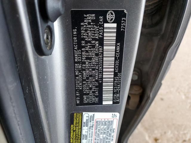 Photo 10 from auction – 2005 TOYOTA CAMRY LE with VIN 4T1BE32K55U567987