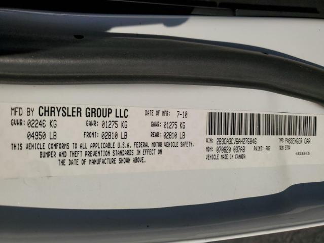 Photo 10 from auction – 2010 DODGE CHARGER SX with VIN 2B3CA3CV6AH276846