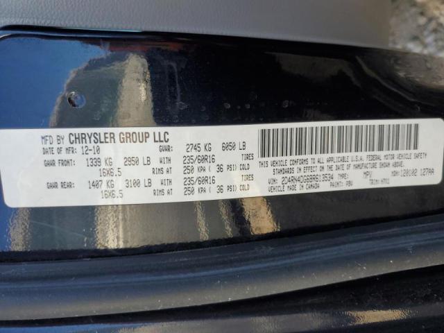 Photo 10 from auction – 2011 DODGE GRAND CARA with VIN 2D4RN4DG6BR613534