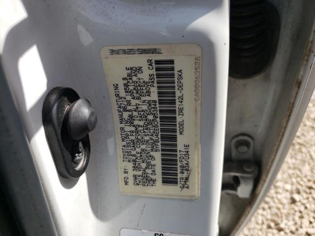 Photo 10 from auction – 2012 TOYOTA COROLLA with VIN 5YFBU4EE6CP053840