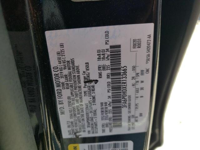 Photo 10 from auction – 2014 FORD FUSION SE with VIN 3FA6P0HDXER133665