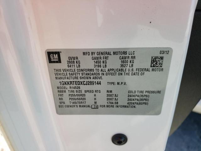 Photo 10 from auction – 2012 GMC ACADIA DEN with VIN 1GKKRTEDXCJ289144
