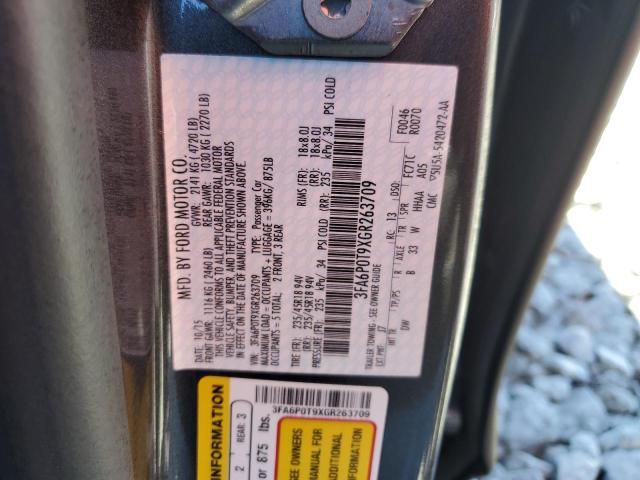 Photo 10 from auction – 2016 FORD FUSION SE with VIN 3FA6P0T9XGR263709