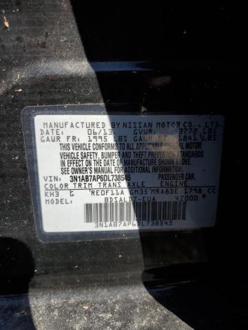 Photo 10 from auction – 2013 NISSAN SENTRA S with VIN 3N1AB7AP6DL738545