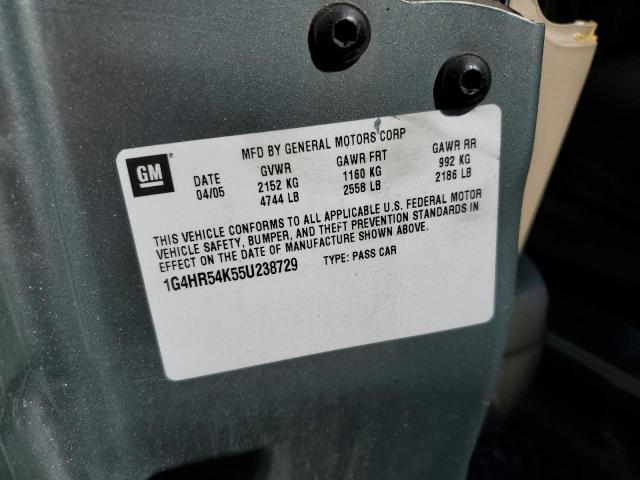 Photo 10 from auction – 2005 BUICK LESABRE LI with VIN 1G4HR54K55U238729