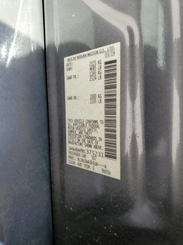 Photo 10 from auction – 2019 NISSAN MAXIMA S with VIN 1N4AA6AV9KC375231