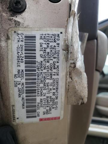 Photo 10 from auction – 2001 TOYOTA CAMRY LE with VIN JT2BF28K810316443