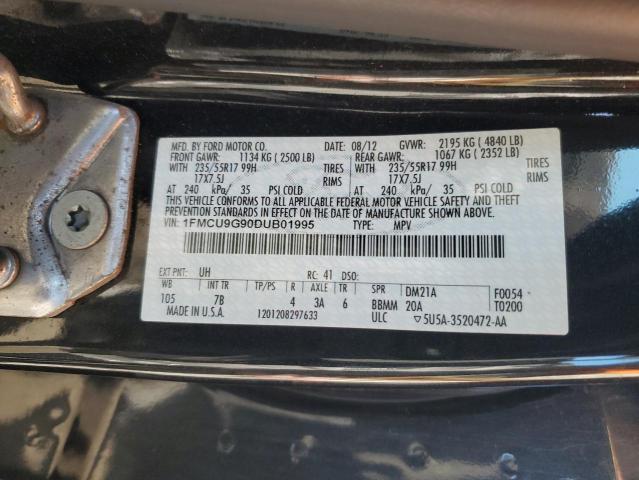 Photo 10 from auction – 2013 FORD ESCAPE SE with VIN 1FMCU9G90DUB01995