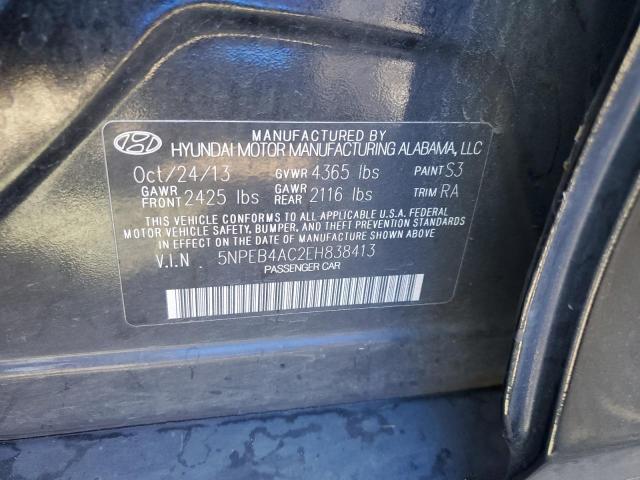 Photo 10 from auction – 2014 HYUNDAI SONATA GLS with VIN 5NPEB4AC2EH838413