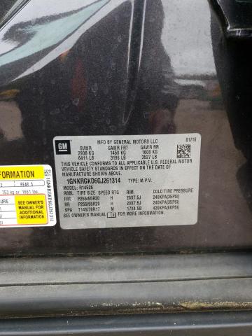 Photo 10 from auction – 2016 CHEVROLET TRAVERSE with VIN 1GNKRGKD6GJ261314