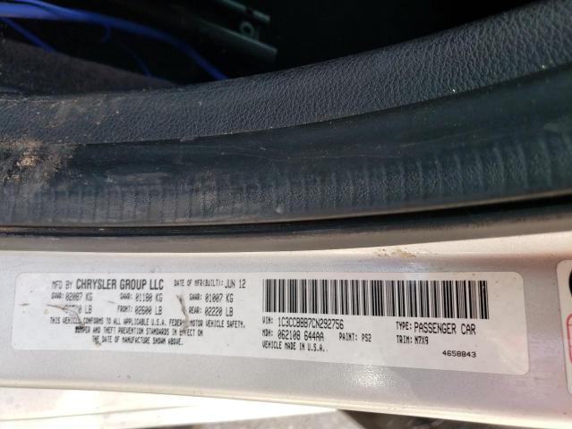 Photo 10 from auction – 2012 CHRYSLER 200 TOURIN with VIN 1C3CCBBB7CN292756