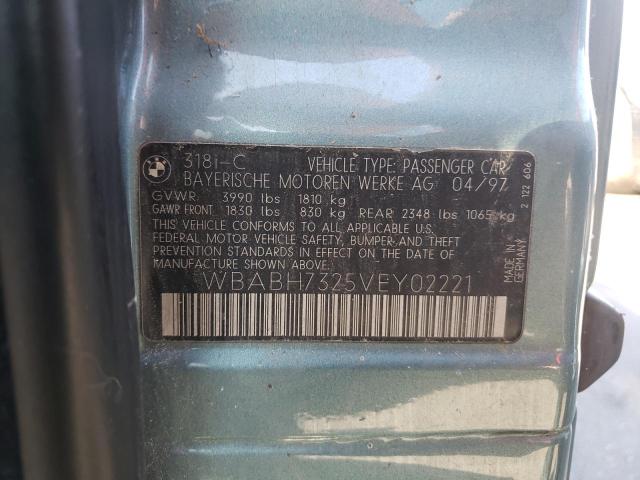 Photo 10 from auction – 1997 BMW 318 IC with VIN WBABH7325VEY02221