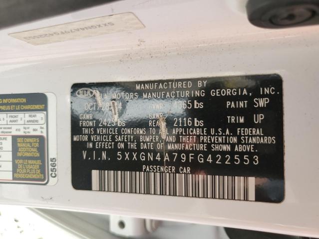 Photo 10 from auction – 2015 KIA OPTIMA EX with VIN 5XXGN4A79FG422553