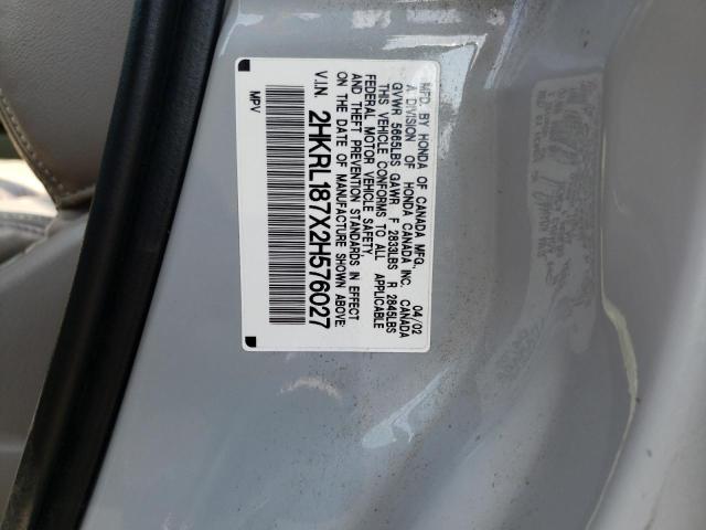Photo 10 from auction – 2002 HONDA ODYSSEY EX with VIN 2HKRL187X2H576027