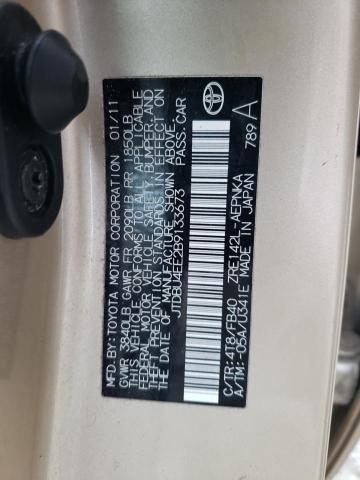 Photo 10 from auction – 2011 TOYOTA COROLLA BA with VIN JTDBU4EE2B9133673