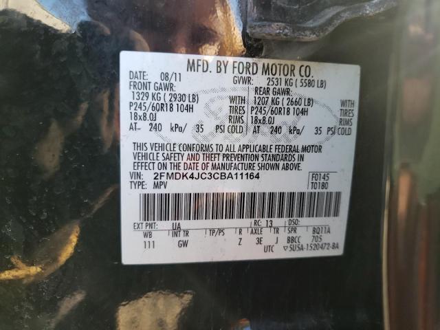 Photo 10 from auction – 2012 FORD EDGE SEL with VIN 2FMDK4JC3CBA11164