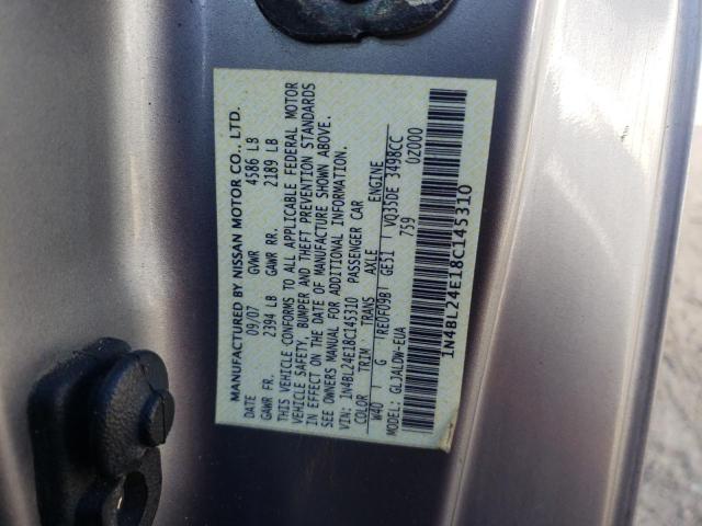 Photo 10 from auction – 2008 NISSAN ALTIMA 3.5 with VIN 1N4BL24E18C145310