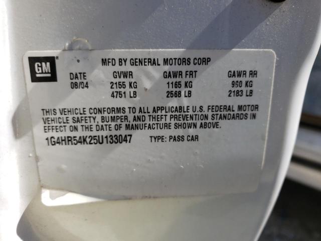 Photo 10 from auction – 2005 BUICK LESABRE LI with VIN 1G4HR54K25U133047