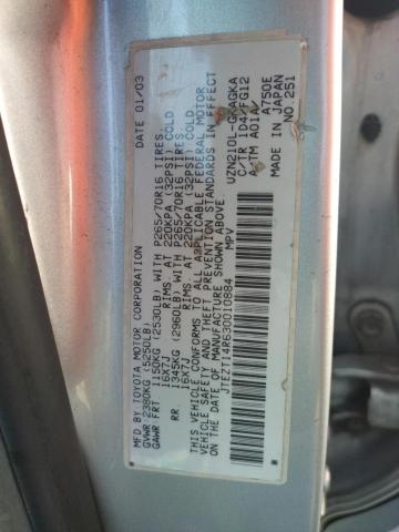 Photo 10 from auction – 2003 TOYOTA 4RUNNER SR with VIN JTEZT14R630010884