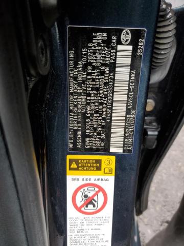 Фото 10 с аукциона – 2016 TOYOTA CAMRY LE с VIN 4T4BF1FK3GR534734
