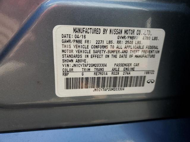 Photo 10 from auction – 2016 INFINITI Q50 BASE with VIN JN1CV7AP2GM203304