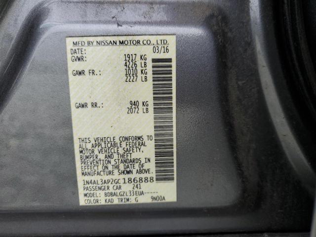 Photo 10 from auction – 2016 NISSAN ALTIMA 2.5 with VIN 1N4AL3AP2GC186888
